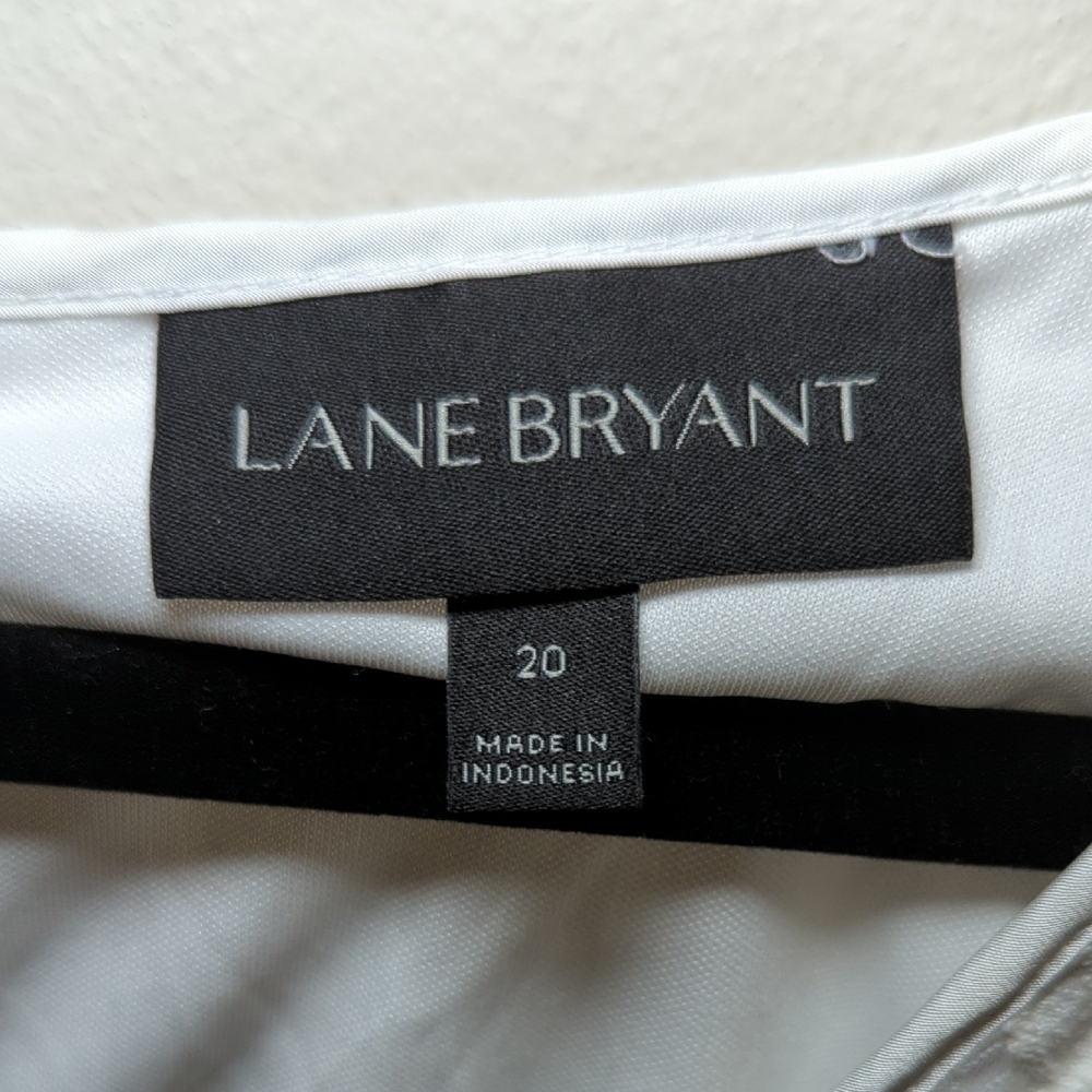 Lane Bryant White Lace Knee-Length Dress Fully Lined Women's Size 20 - Picture 2 of 6
